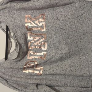 Pink by Victoria Secret gray long sleeve crop